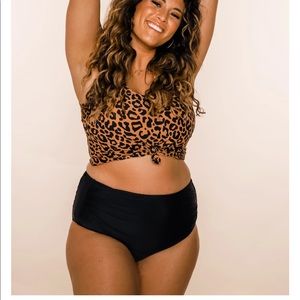 Coral Reef 2 piece high waisted bikini size 2XL